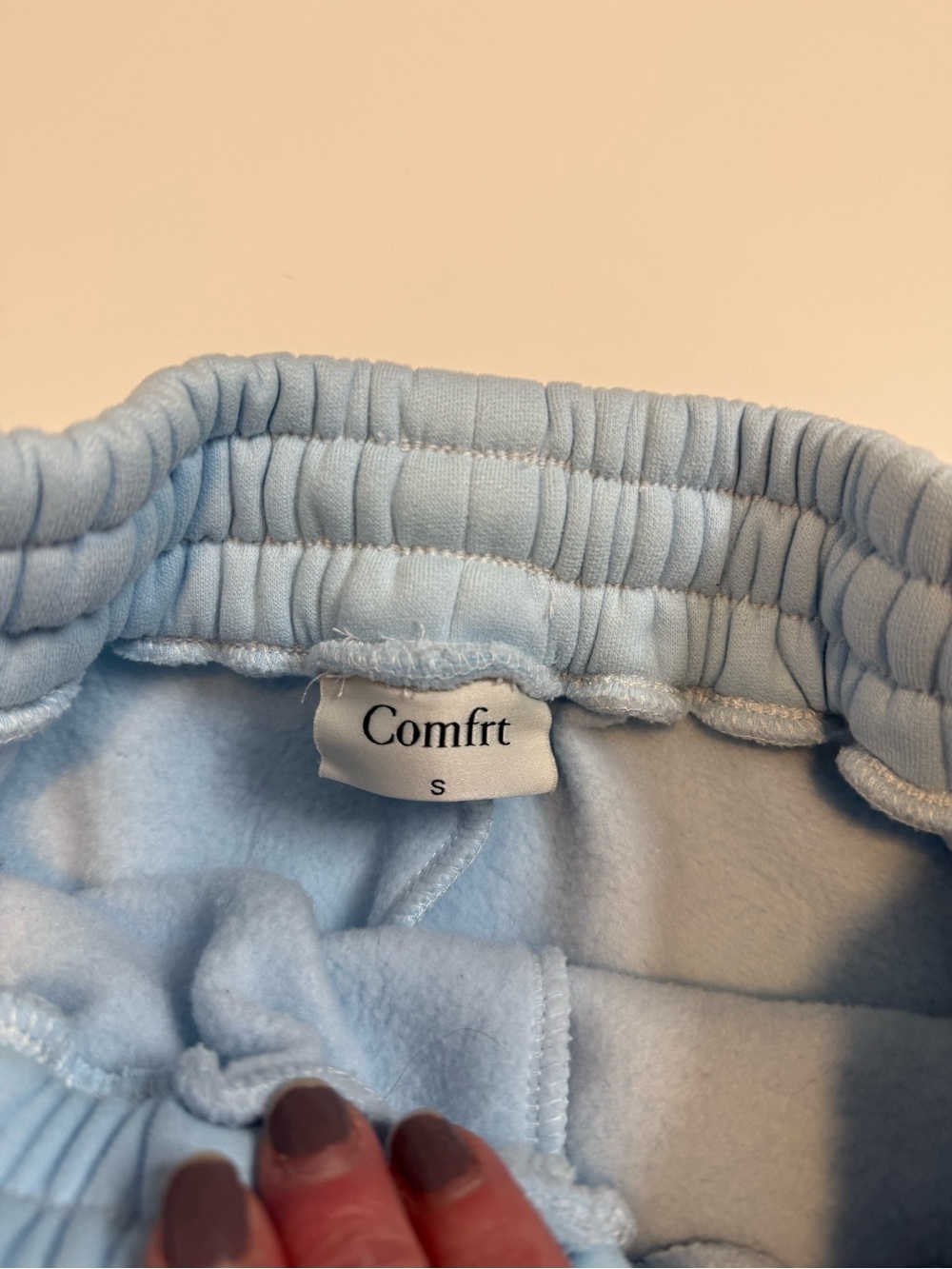Comfrt Collection Pastel Edit Fleece Lounge Shorts Blue Size Small - Picture 8 of 10